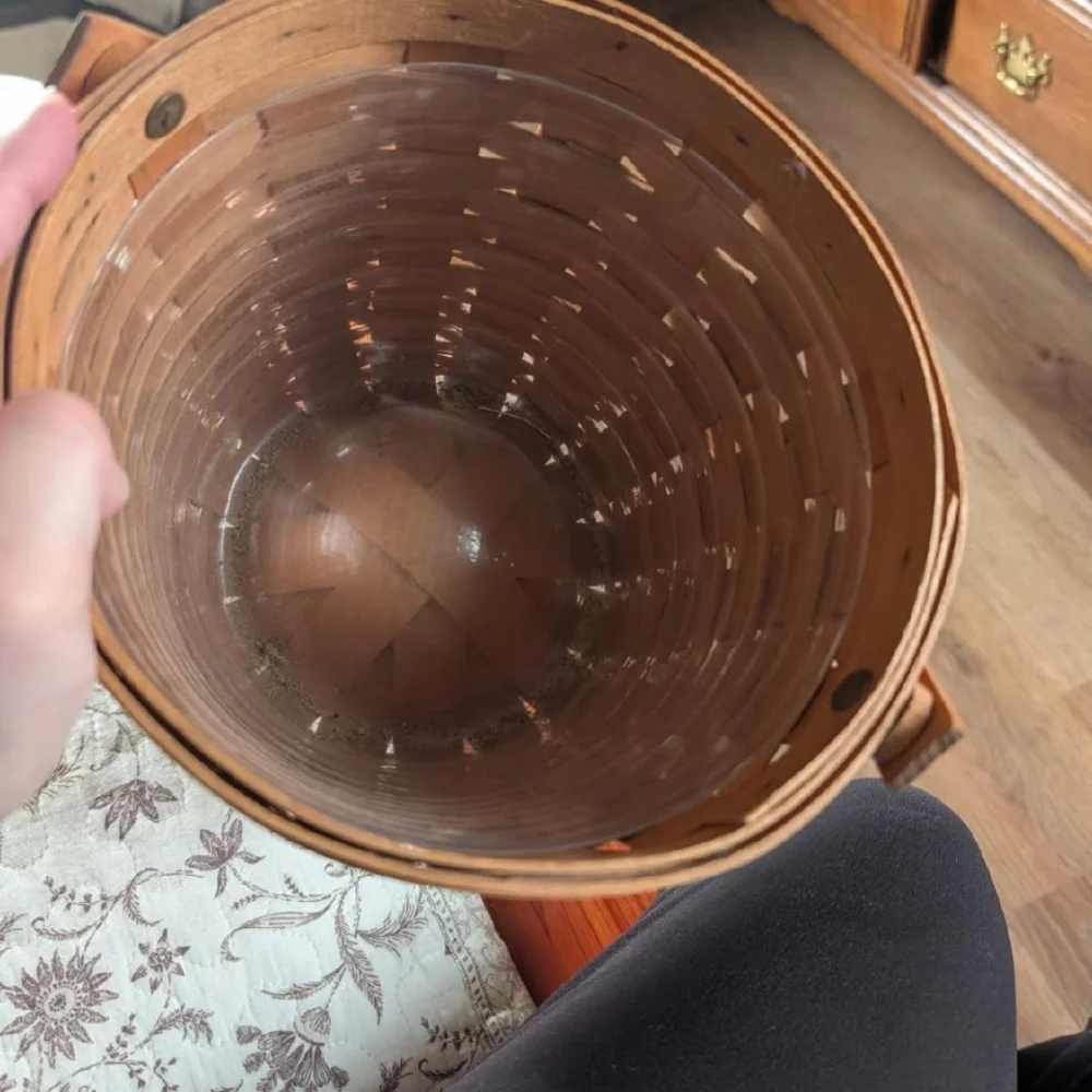 Longaberger Classic Brown Woven Basket - Picture 4 of 5